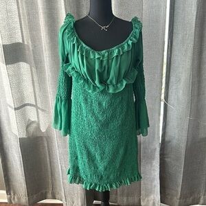 Green Prettylittlething Dress